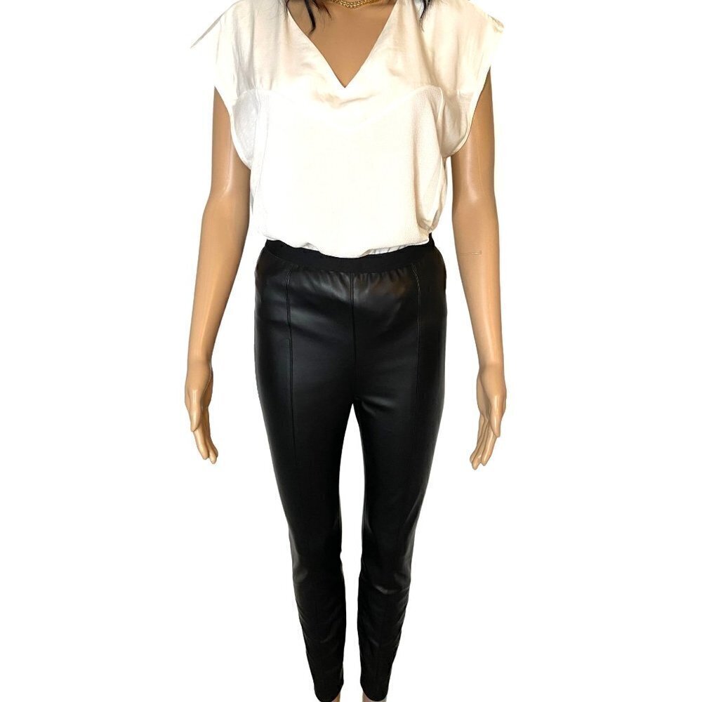 BLANK NYC Night Walks Faux Leather Leggings Black Size 26